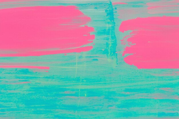 une peinture avec des peintures bleues roses et vertes dans le style des arrière-plans minimalistes