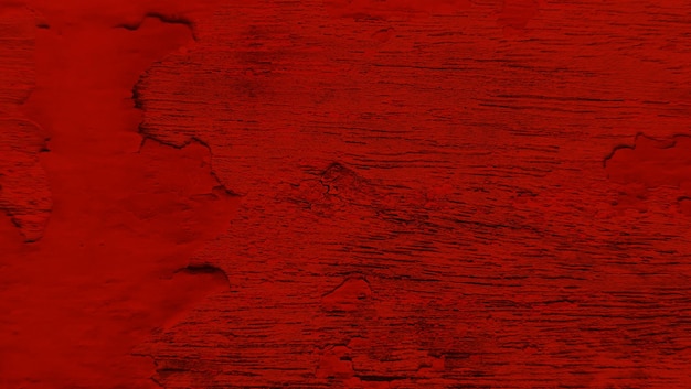 Peinture pelée rouge de texture de planche de bois