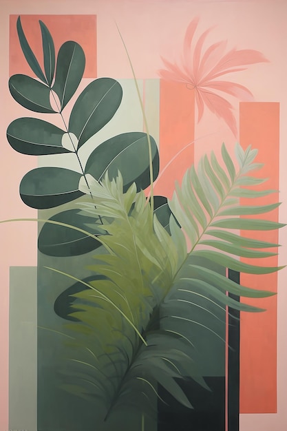 une peinture de plantes et de plantes par personne