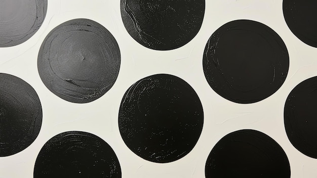 Photo peinture à pointes noir et blanc peinte à la main
