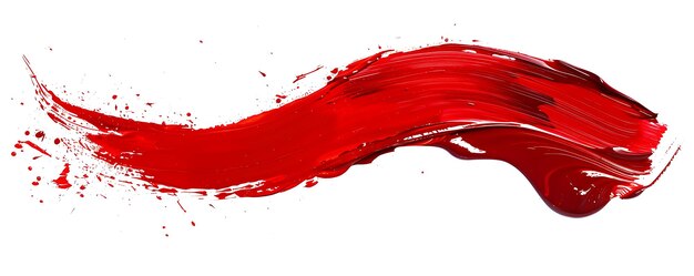 Photo une peinture rouge avec une ligne rouge dedans