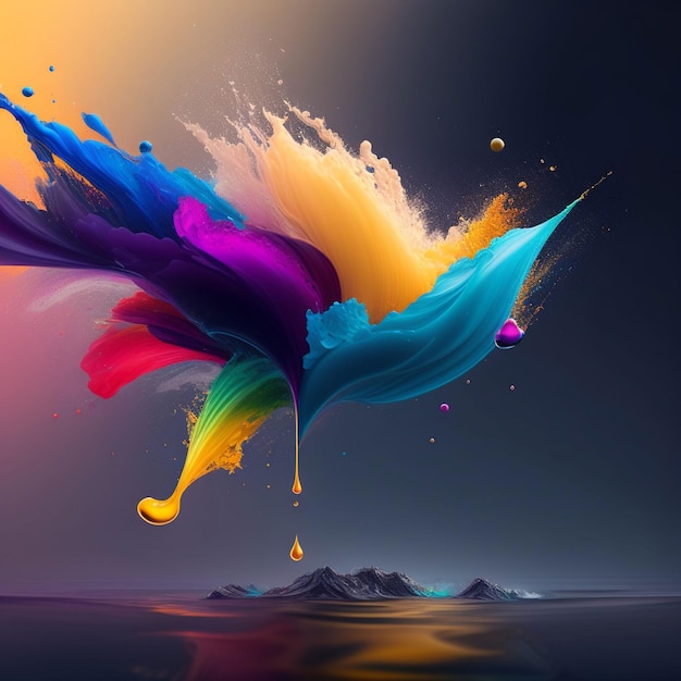 Peinture Splash 8k Fond d'écran