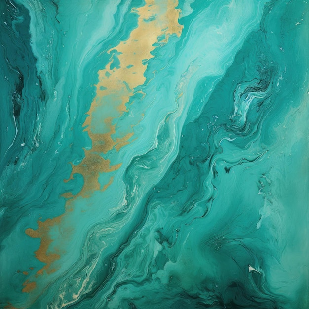 Peinture de texture abstraite avec fond turquoise oxydé