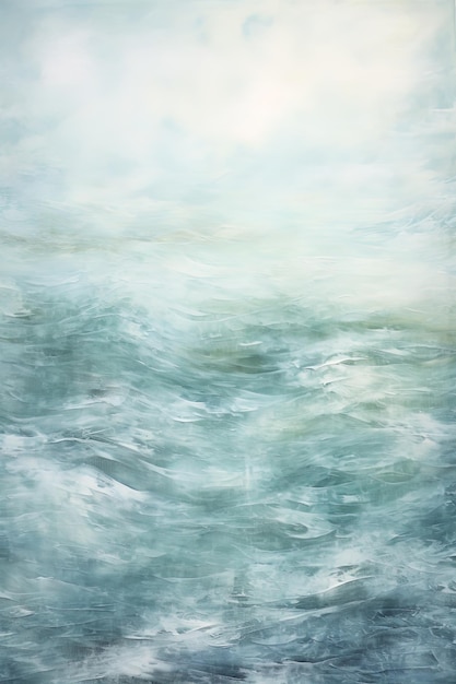 Photo une peinture d'une vague dans l'eau