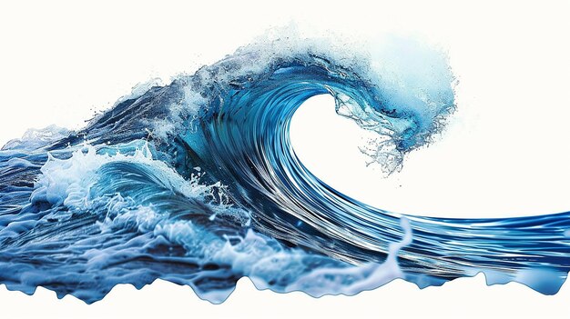 Photo une peinture d'une vague intitulée la vague