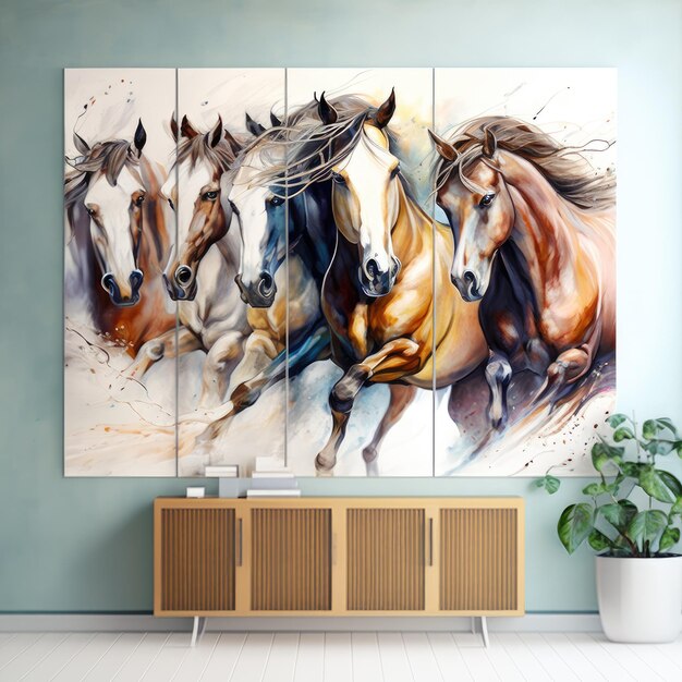 Peintures illustratives Chevaux réussis