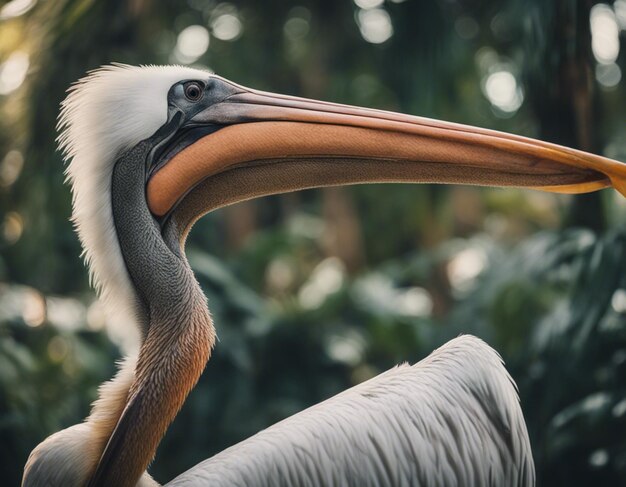 Photo un pélican dans la jungle