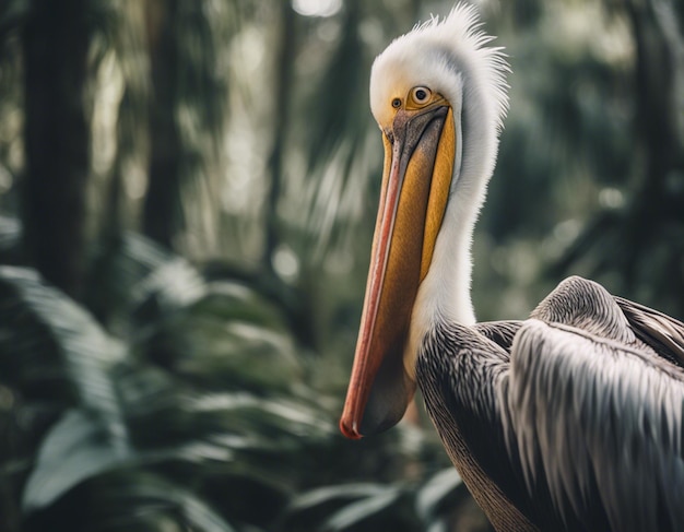 Un pélican dans la jungle