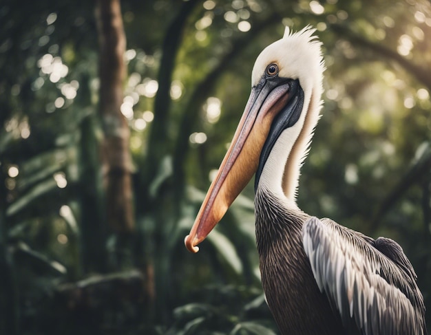 Un pélican dans la jungle