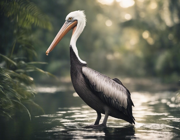 Un pélican dans la jungle