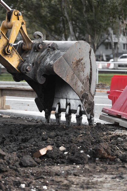 Pelle de terrassement pelle Construction de routes