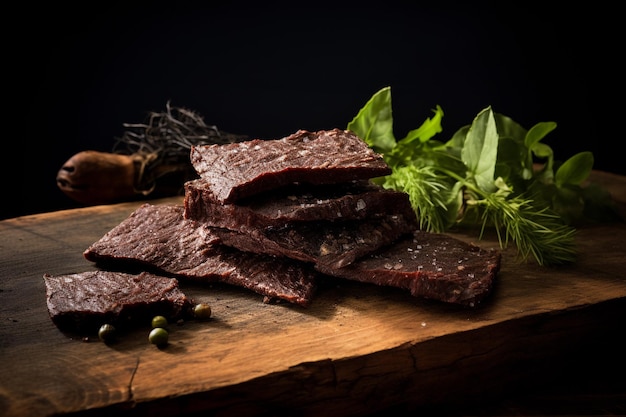 Pemmican un aliment traditionnel fabriqué à partir de viande séchée et conservée