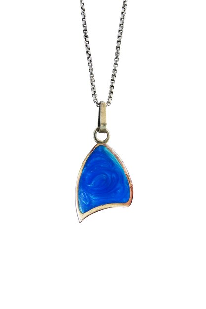 Pendant bleu isolé