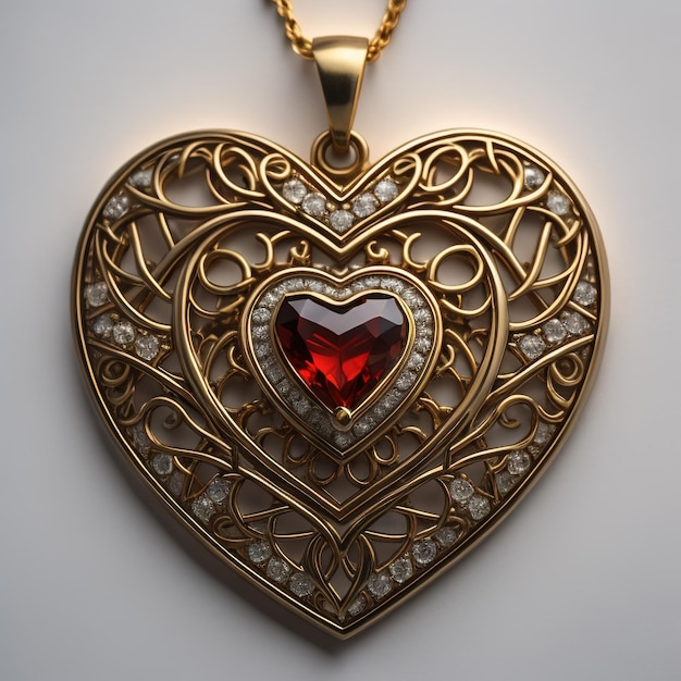 Pendentif en forme de coeur