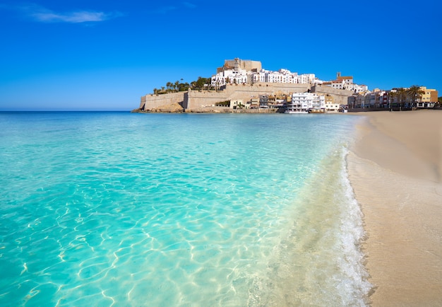 Peniscola, horizon et plage du château, Espagne