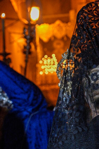 Pénitent dans une procession de la Semaine Sainte