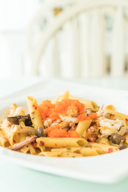 penne fruits de mer épicés