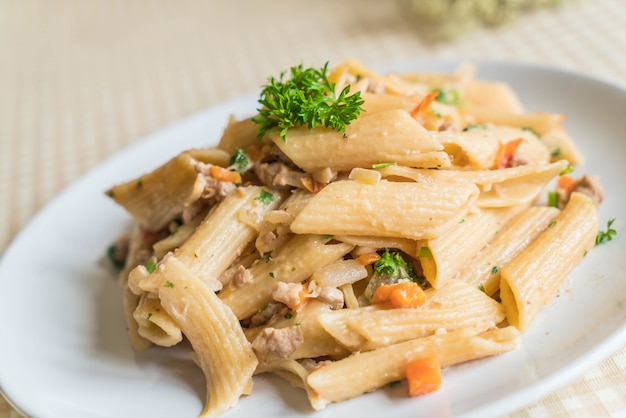 penne pâtes fromage à la crème