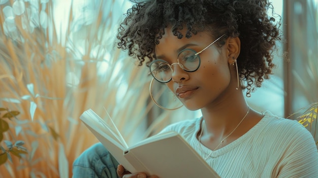 Photo un penseur contemplatif écrit de la poésie