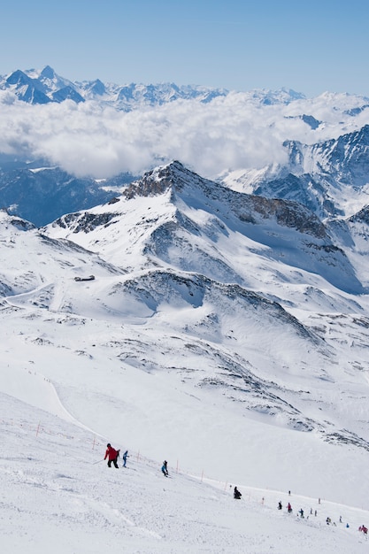 Pente de Ventina sous le Plateau Rosa