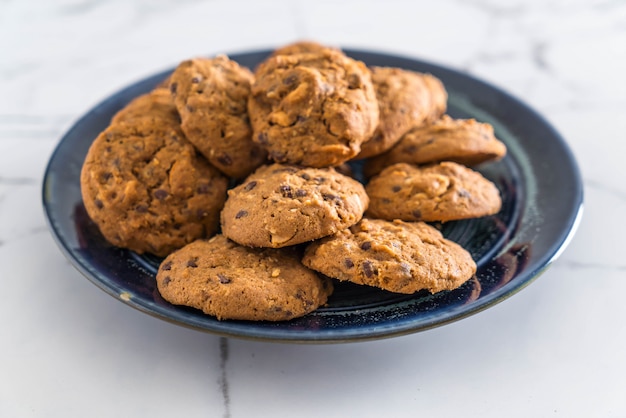 pépites de chocolat et biscuits aux noix de cajou