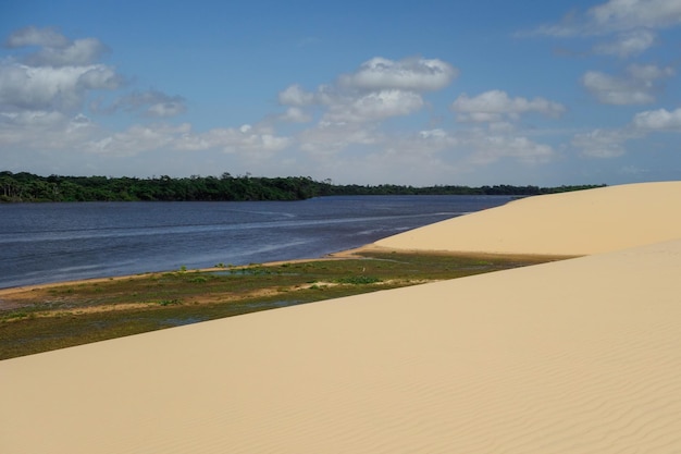 Pequenos Lencois sur Barreirinhas Maranhao Brésil dunes sur la communauté riveraine de Cabure