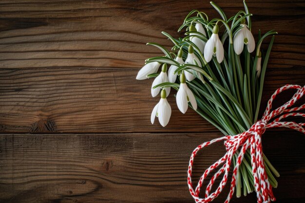 Perce-neige Tradition du 1er mars et cordon Martisor