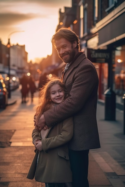 père et fille célébrant la fête des pères039