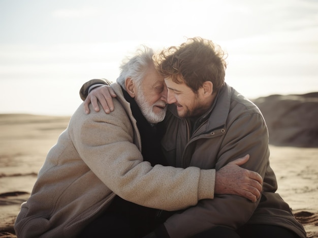 Père et fils ensemble