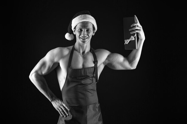 Père Noël Aime Cuisiner Esprit De Noël Tradition De Noël Joyeux Noël Homme Musclé Porter Un 