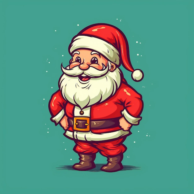 Le Père Noël dans le style vectoriel charmant