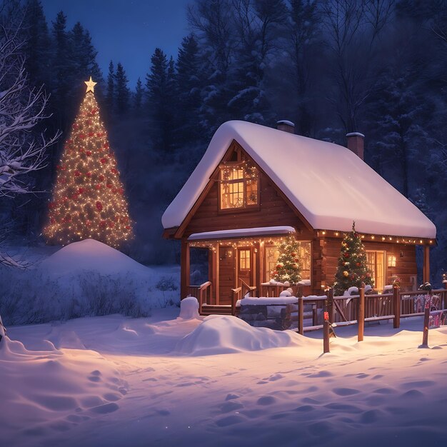 Photo le père noël sur la route