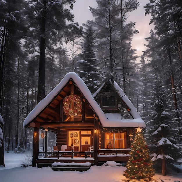 Photo le père noël sur la route