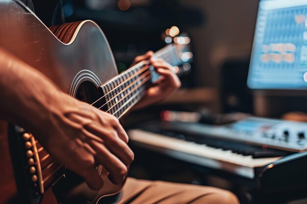 Performance de guitare électrique