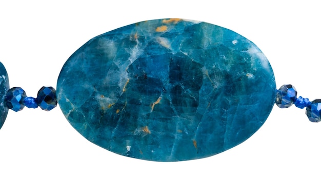 Perle de pierre gemme kyanite close up isolé