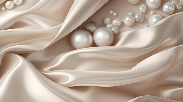 Des perles énigmatiques chuchotent un mélange captivant de soie et d'aluminium
