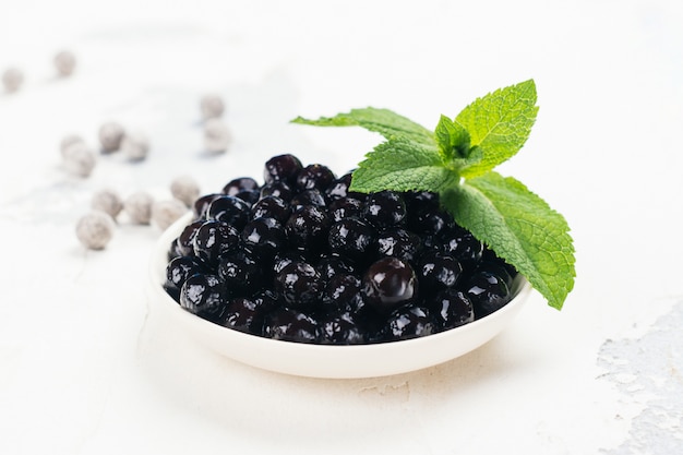 Perles noires de tapioca