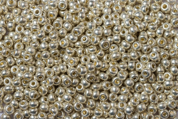 Perles de rocaille en verre fond texturé