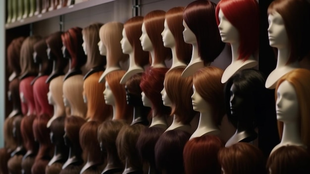 Perruques de cheveux Générative Ai