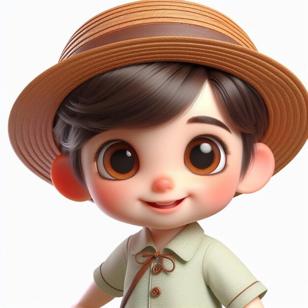 Un personnage 3D adorable pour les enfants