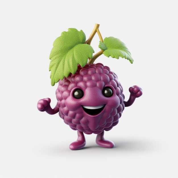 Personnage 3D mignon de Marionberry