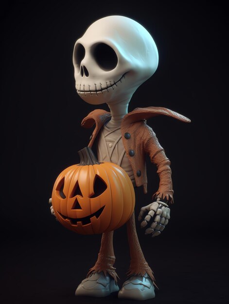 Le personnage 3D de Pixar Halloween