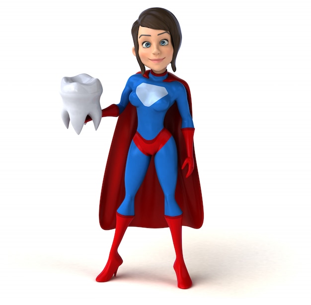 Personnage 3D Superwoman