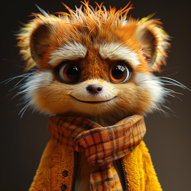 Un personnage d'animal mignon en 3D