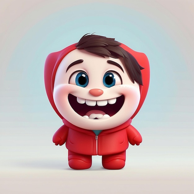 Le personnage de la dent mignonne en 3D