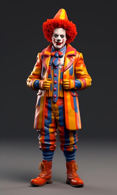 Photo personnage de dessin animé 3d d'un clown