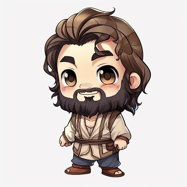 Un personnage de dessin animé avec une barbe et un chapeau qui dit "le dernier jedi"