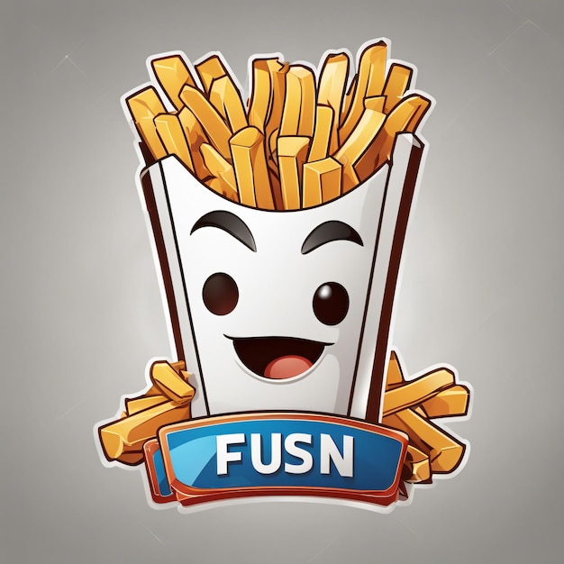 Photo un personnage de dessin animé avec des frites