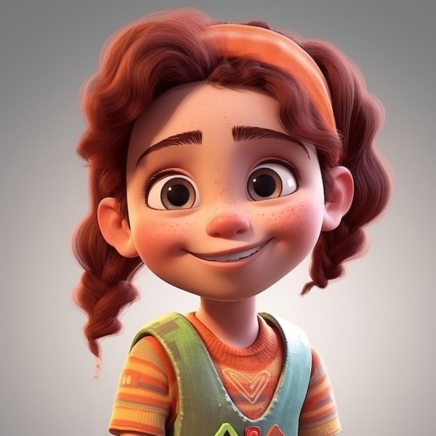 Un personnage de dessin animé avec un gilet vert et un gilet vert avec le mot pixar dessus