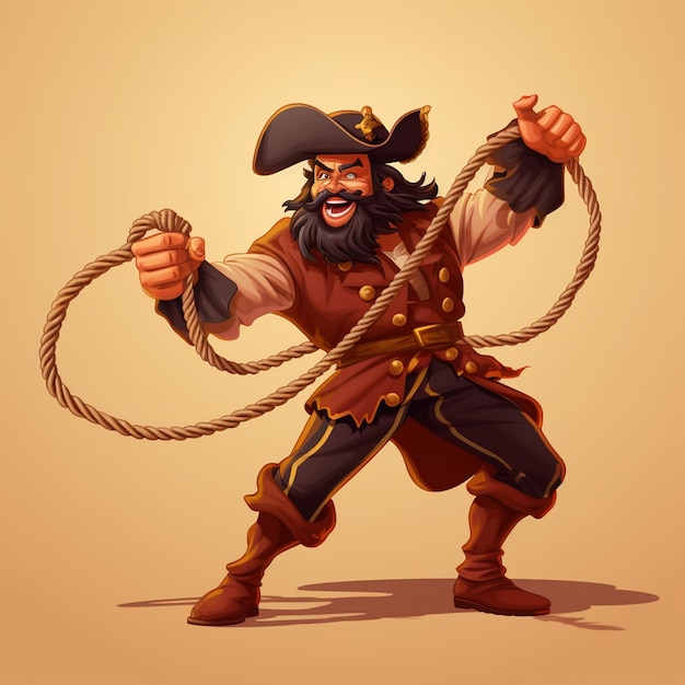 Photo personnage de dessin animé pirate